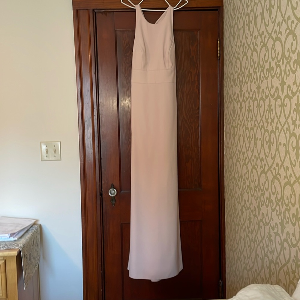 Pink/cream bridesmaid dress